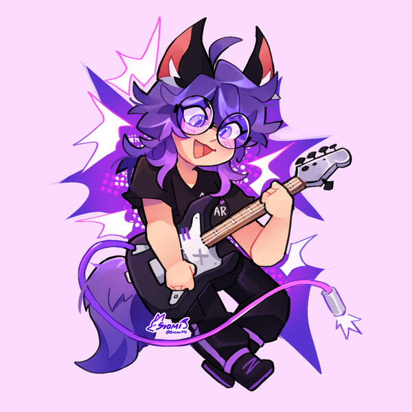 Chibi Beta Ava Rockstar drawn by: @Siomi995