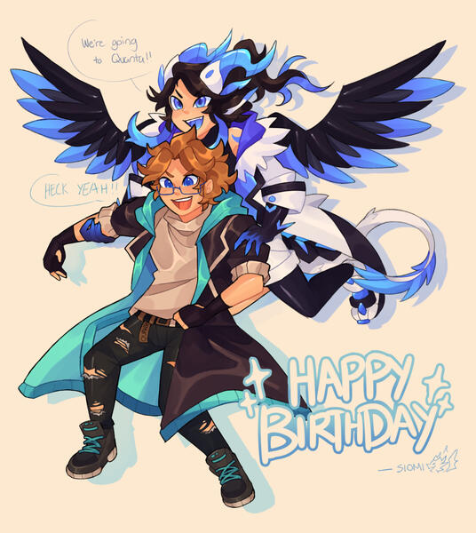 Aqult &amp; Siomi drawn by: @Siomi995