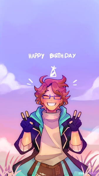 Happy Birthday Aqult! drawn by: @Siomi995